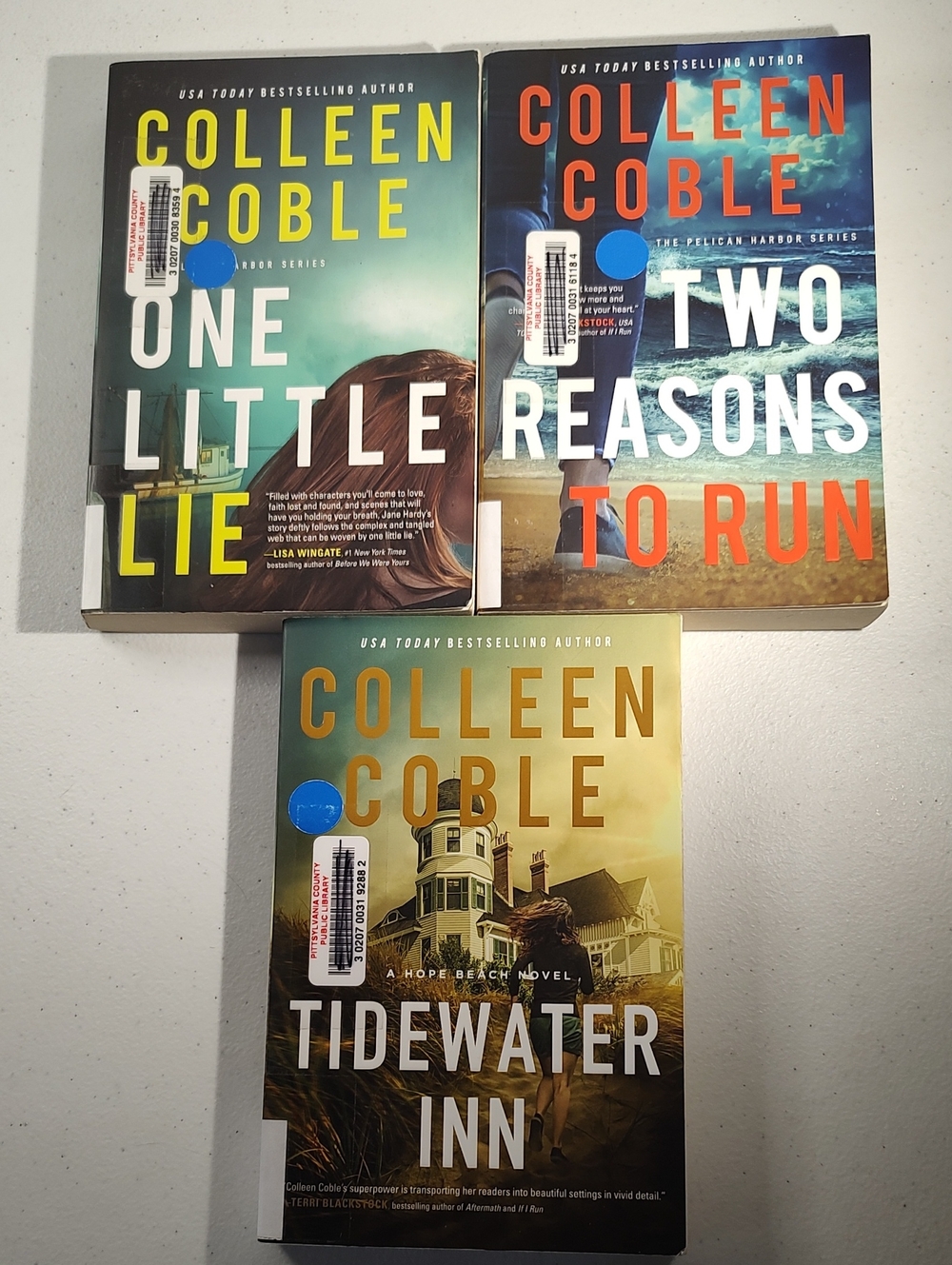 Colleen Coble 1 Little Lie, 2  Reasons To Run, Tidewater Inn  Romantic Suspense